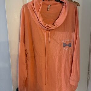 Red Camel Peach‎ Cowl Neck Top
